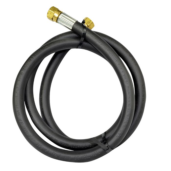 6ft Propane 3/8in ID Hose Assembly (3/8in Female Flare x 3/8in Female Flare) Bulk